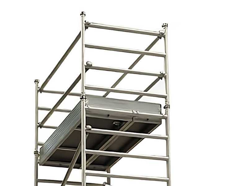 Facal Capo C41-2/C-BLI - Trabattello in alluminio - Base livellante - Altezza 10.71m