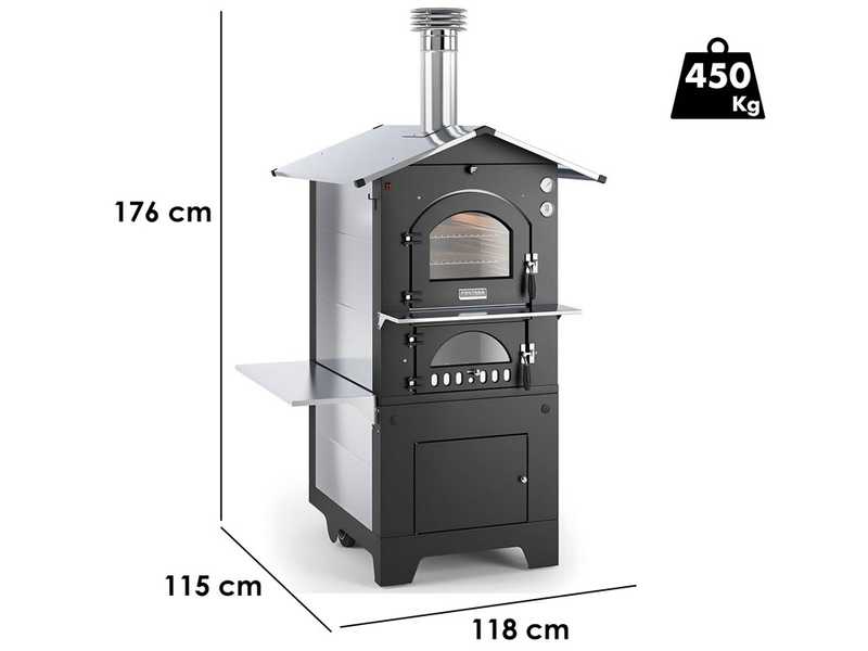 Fontana Gusto - Forno a legna da esterno 80X65 cm