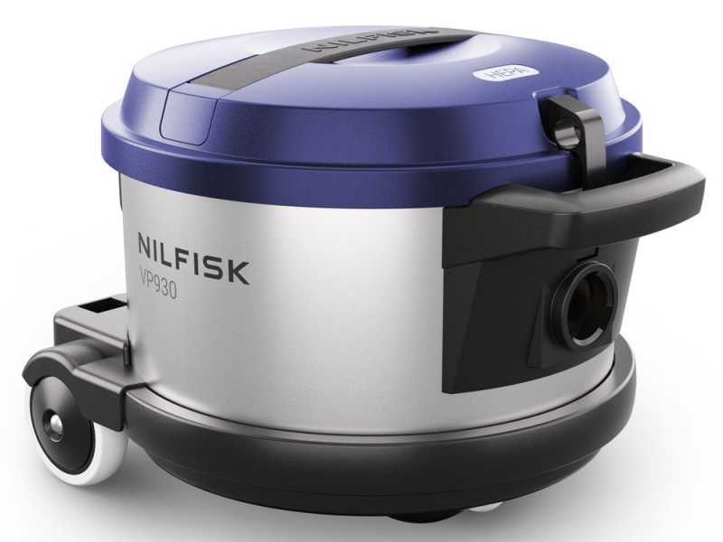 Nilfisk VP 930 Eco Pro Hepa Blu HF EU - Aspirapolvere ULTRA silenzioso - Fusto in acciaio 15 lt - 760W