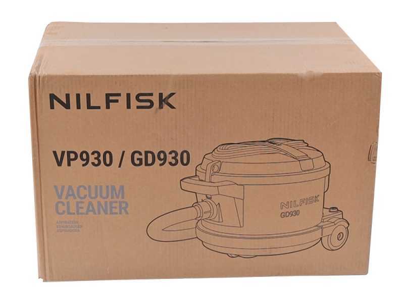 Nilfisk VP 930 Eco Pro Hepa Blu HF EU - Aspirapolvere ULTRA silenzioso - Fusto in acciaio 15 lt - 760W