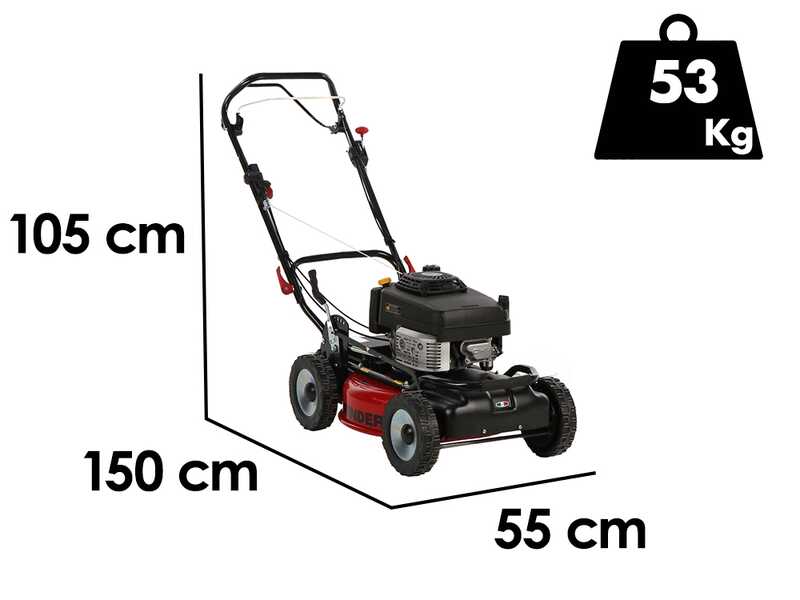 Marina Systems GRINDER 4X4 SKW - Tagliaerba a scoppio trazionato - Motore Kawasaki FJ180V - Taglio 52cm
