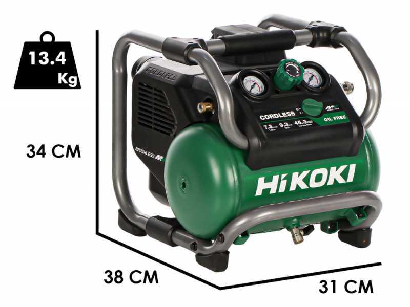 HIKOKI EC36DAW4Z - Compressore portatile a batteria - 36V - SENZA BATTERIE E CARICABATTERIE