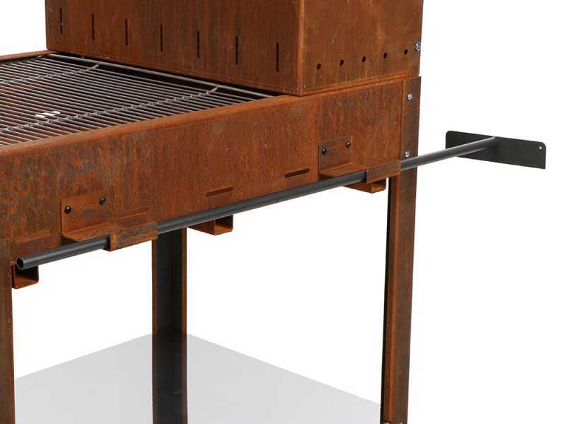 Barbecue a legna e carbone Super Flipper in corten