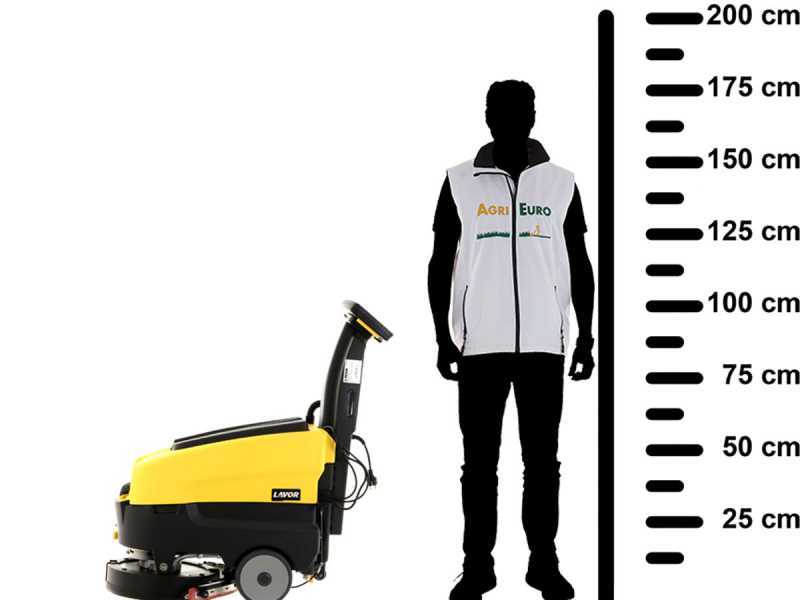 Lavor L1.5 36E - Lavapavimenti elettrica - 3 in 1: lava, asciuga e aspira