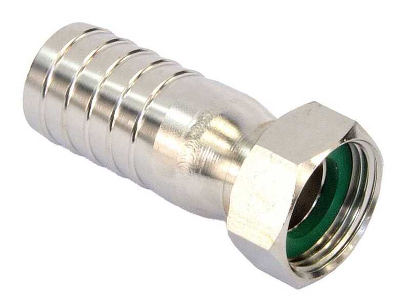 Tellarini ALM 25 MS - Pompa elettrica da travaso in acciaio inox - Raccordi in INOX dritti - Monofase - 230V - Scegli i tuoi raccordi!