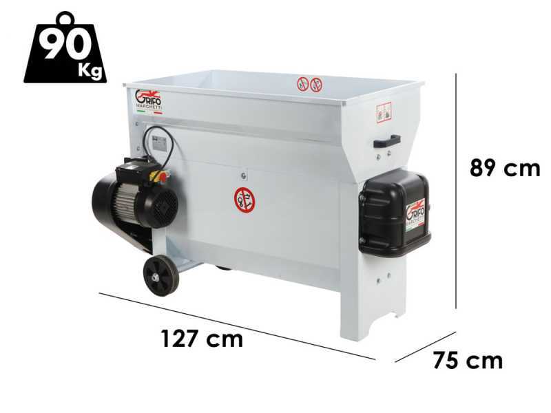 Grifo DVEP30 - Diraspatrice elettrica a vasca - Con protezioni incluse