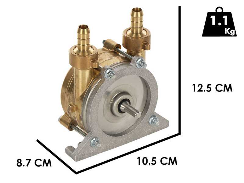 Tellarini TR 14 - Pompa da travaso per trapano in ottone