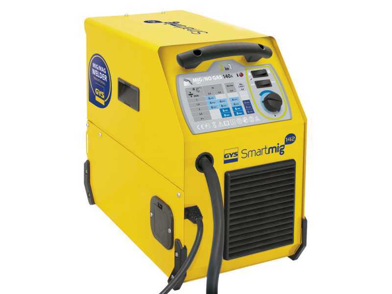 GYS SMARTMIG 142 - Saldatrice tradizionale a trasformatore (MIG/MAG: GAS, NO GAS) - corrente continua (DC) &nbsp;