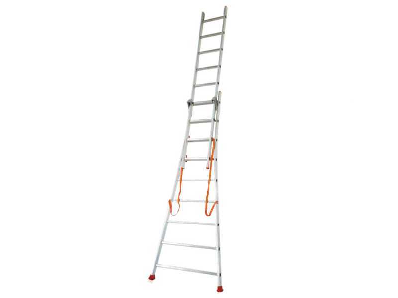 Facal Atlanta ATL200-2, 2x7 gradini, 3.14 m - Scala in alluminio - Altezza stimata operativa 4.04 m