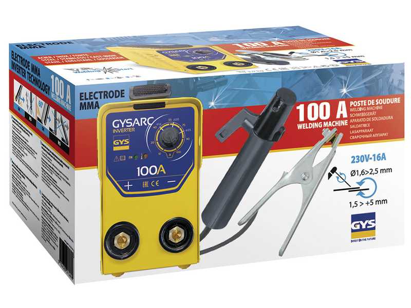GYS GYSARC 100 - Saldatrice Inverter (MMA) - corrente continua (DC)