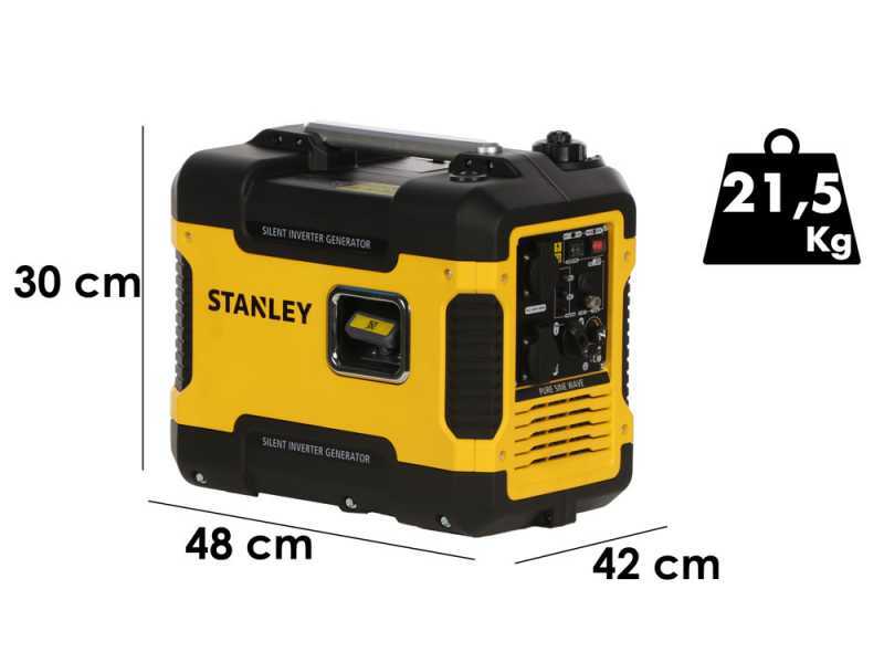 Stanley SIG 1900S - Generatore di corrente a inverter 1,88 kW - Continua 1.7 kW Monofase