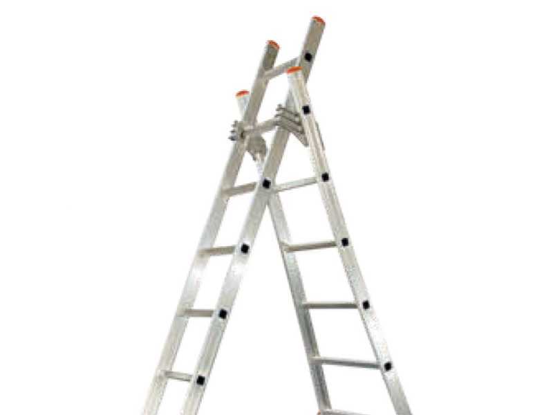 Facal Atlanta ATL260-2, 2x9 gradini, 4.26 m - Scala in alluminio - Altezza stimata operativa 5.09 m