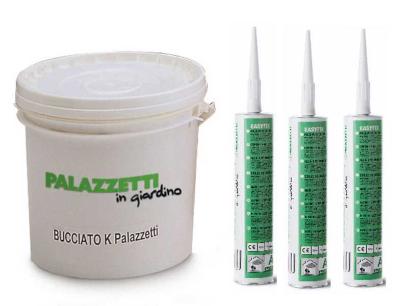 Kit montaggio barbecue Palazzetti - Pittura al quarzo + collante