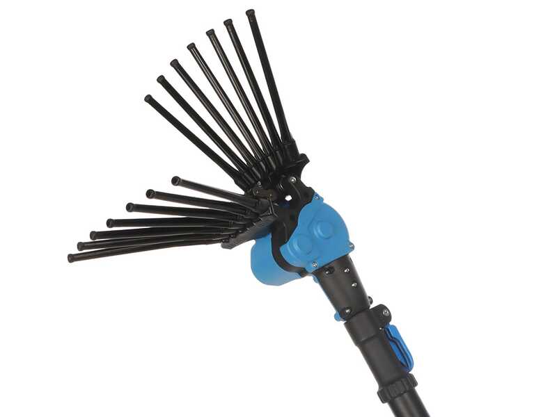 Lisam Oliwatt 3 - Abbacchiatore elettrico 235/330 cm a batteria tipo auto con cavo in dotazione - Asta telescopica in alluminio