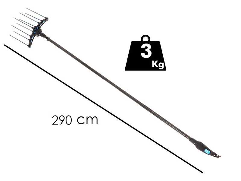 Campagnola HERCULES 58V - Asta in carbonio - 290 cm - Abbacchiatore elettrico a batteria
