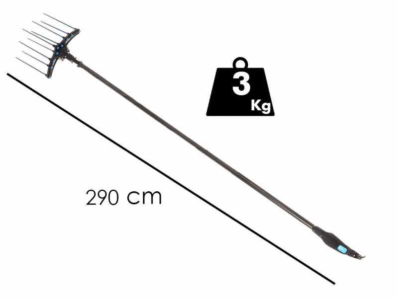 Campagnola HERCULES 58V - Asta in carbonio da 230 cm - Abbacchiatore elettrico a batteria