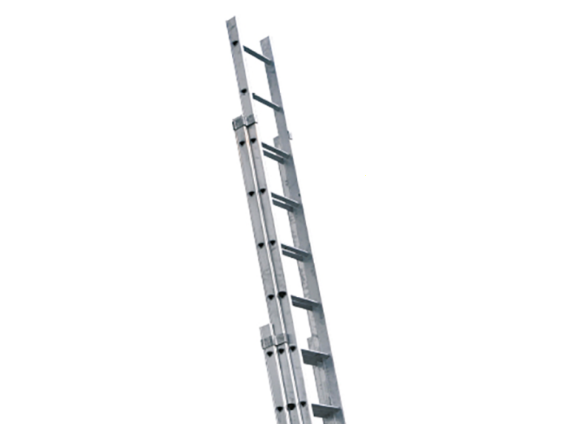 S.T.P. Tria 3TR A10069103315, 3x10 gradini, 7.35 m - Scala a sfilo in alluminio - Altezza stimata operativa 8.35 m