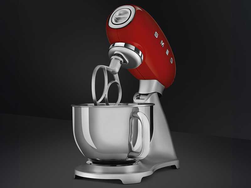 Smeg SMF02RDEU Rosso - Impastatrice Planetaria - Vasca in Inox da 4,8 litri