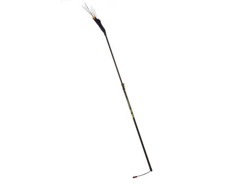 Lisam Avatar - Abbacchiatore Elettrico a batteria - Con 8 denti in carbonio - Asta Telescopica
