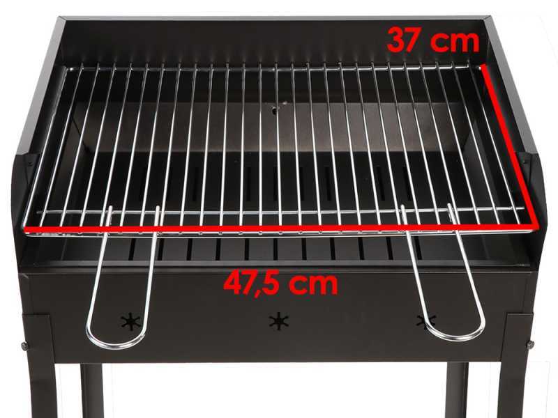 Seven Italy Stella Eco Small - Barbecue in ferro artigianale a carbone - 47,5x37cm