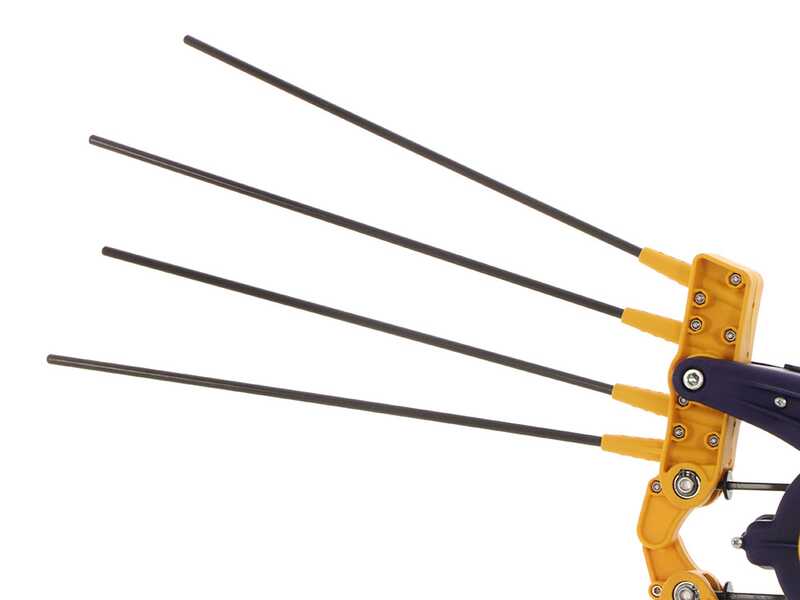 Lisam Avatar - Abbacchiatore elettrico 230/330 cm a batteria tipo auto con cavo in dotazione - Asta Telescopica carbonio e alluminio