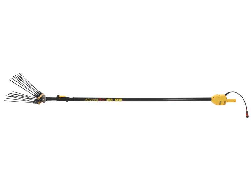 Lisam Swing 36V - Abbacchiatore elettrico a batteria a zaino 36V 30Ah - Asta telescopica 220/300 cm