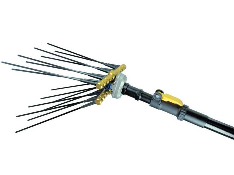 Lisam Swing 36V - Abbacchiatore elettrico a batteria a zaino 36V 30Ah - Asta telescopica 220/300 cm
