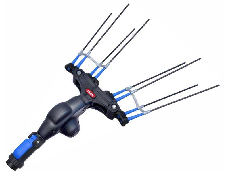 Lisam Thor 36V - Abbacchiatore Elettrico a batteria - Asta Telescopica - 250-350 cm - Batteria 36V 30Ah