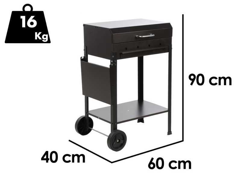 Seven Italy Stella Medium - Barbecue in ferro artigianale a carbone - 57,5x37cm