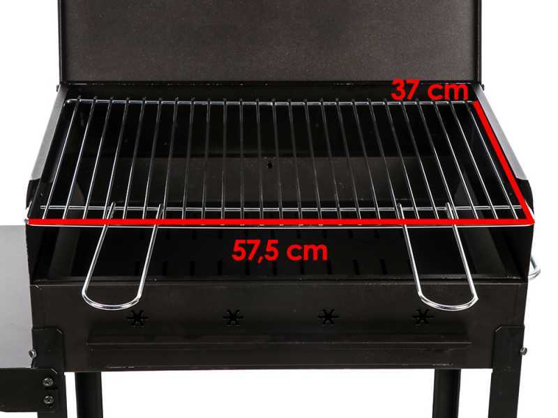 Seven Italy Stella Medium - Barbecue in ferro artigianale a carbone - 57,5x37cm