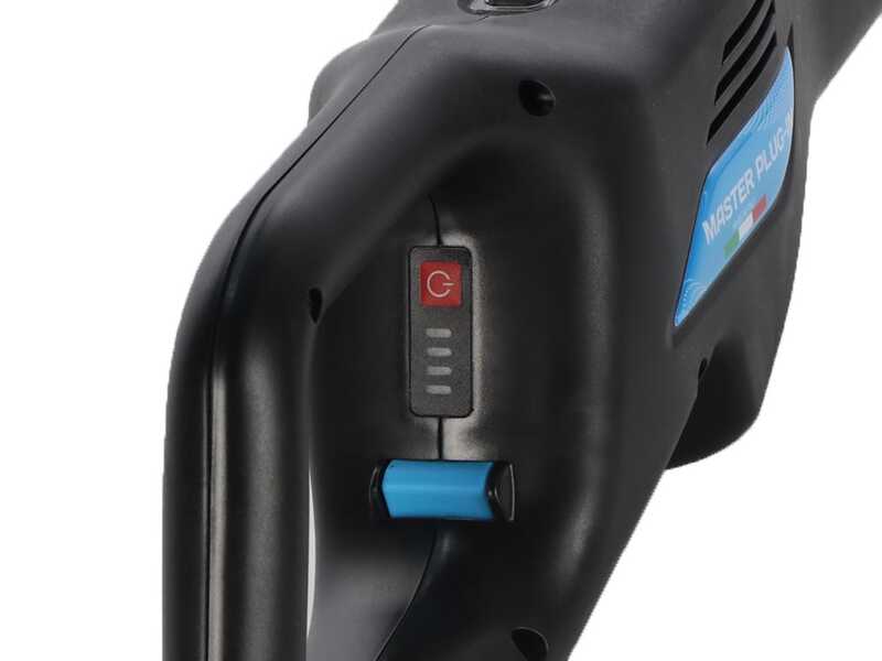 Campagnola MASTER PLUG-IN - Abbacchiatore a batteria al litio 21.6V 5Ah - Asta telescopica in carbonio e alluminio 288/373 cm