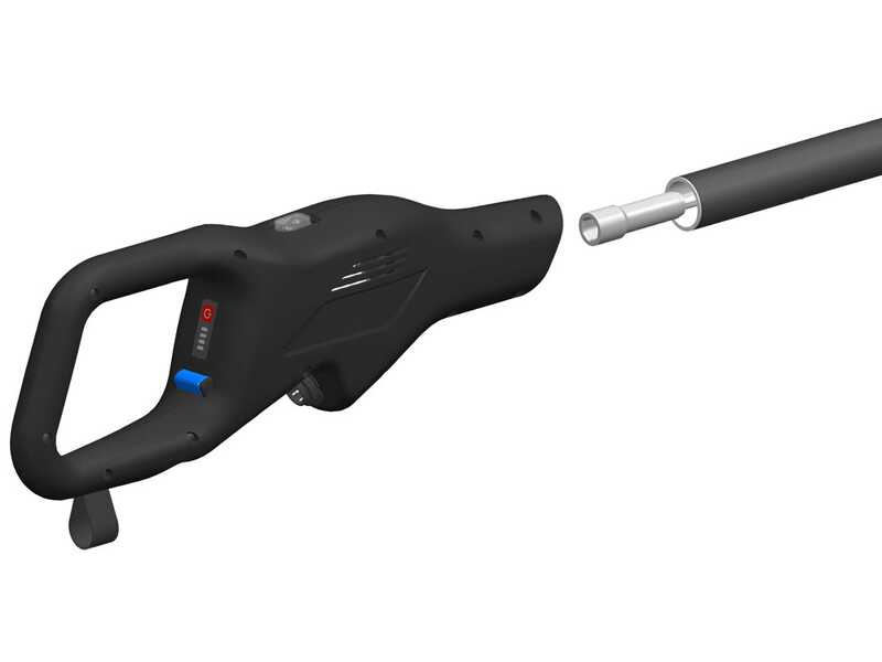 Campagnola MASTER PLUG-IN - Abbacchiatore a batteria al litio 21.6V 5Ah - Asta telescopica in carbonio e alluminio 288/373 cm