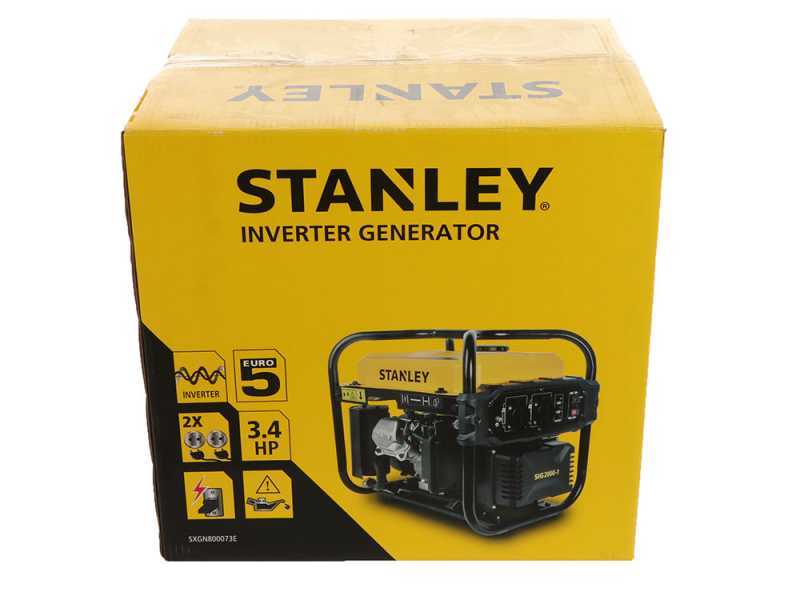 Stanley SIG 2000-1 - Generatore di corrente a inverter 2 kW - Continua 1.8 kW Monofase