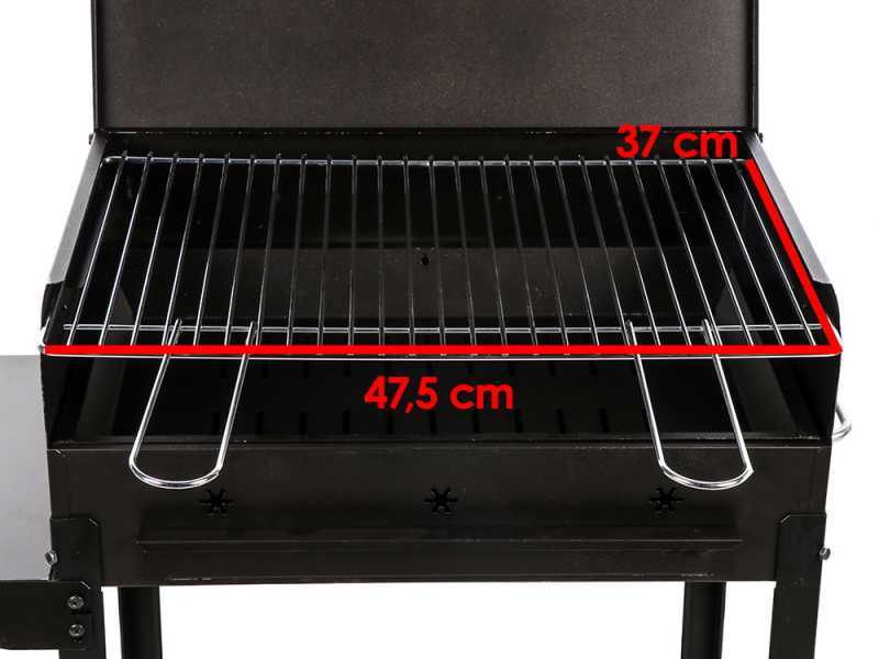 Seven Italy Stella Small - Barbecue in ferro artigianale a carbone - 47,5x37cm