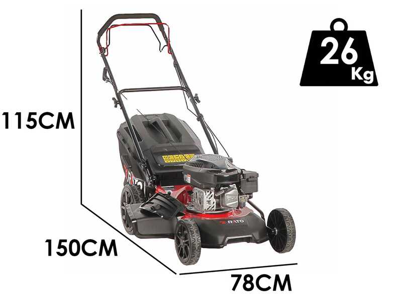 Rato Multipower RMS46Q-V145 - Rasaerba a scoppio trazionato - Motore Rato da 144cc