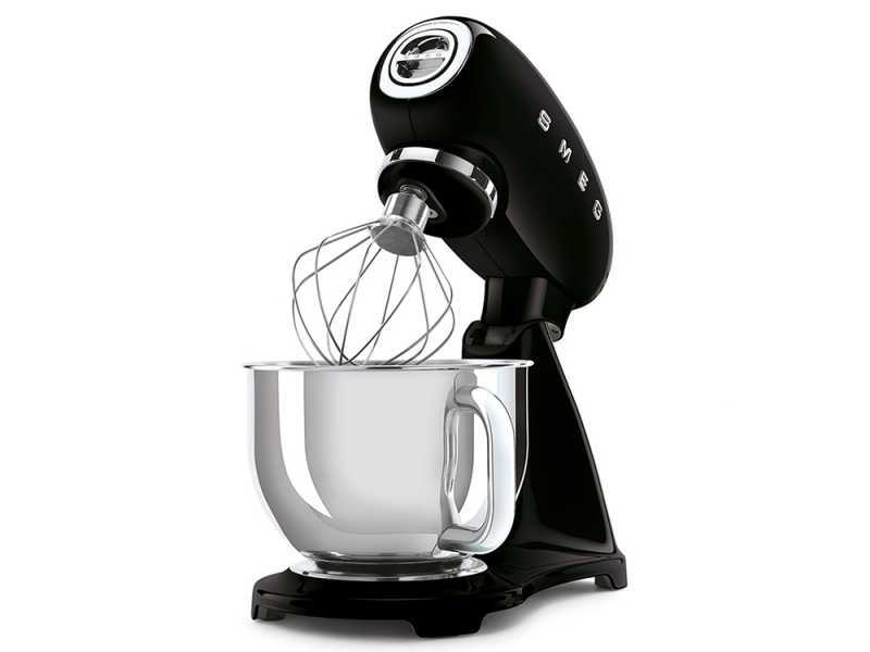 Smeg Full Color Nero - Impastatrice Planetaria - Vasca in Inox da 4,8 litri