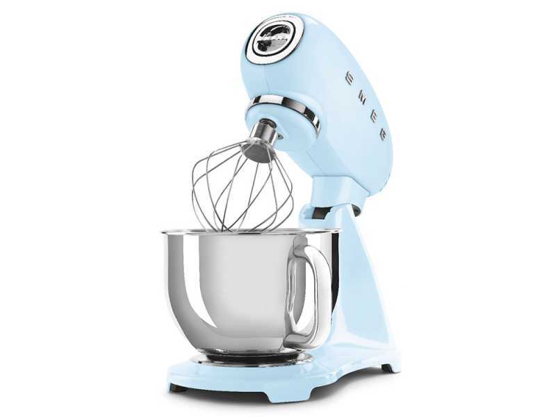 Smeg Full Color Azzurro - Impastatrice Planetaria - Vasca in Inox da 4,8 litri