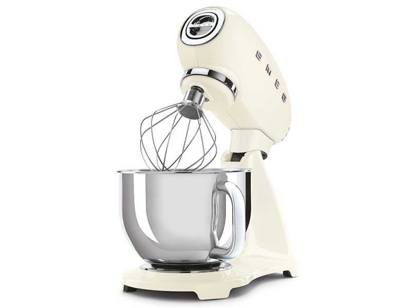 Smeg Full Color Panna - Impastatrice Planetaria - Vasca in Inox da 4,8 litri