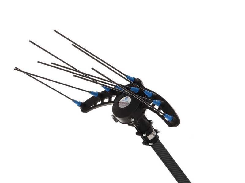 Campagnola Hercules 6 ECO Plug-in - Asta in carbonio da 230 cm - Abbacchiatore elettrico a batteria- 21.6V 5Ah