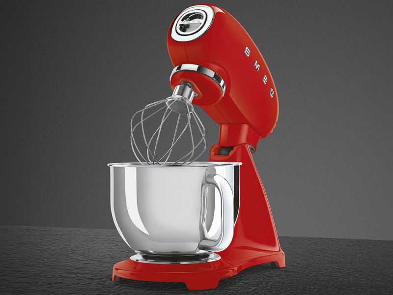 Smeg Full Color Rosso - Impastatrice Planetaria - Vasca in Inox da 4,8 litri