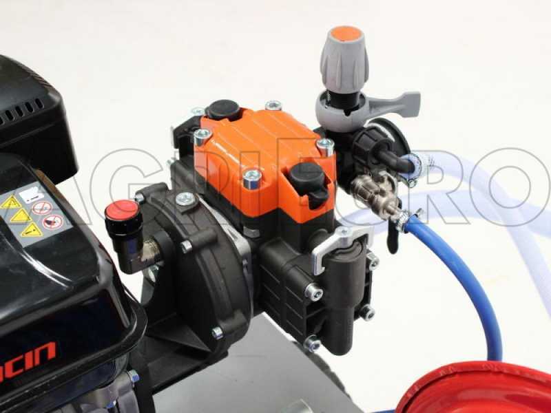 Kit motopompa irrorazione con carrello - Pompa Comet MP30 motore Loncin G200F