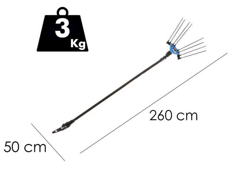 Campagnola Icarus V1 ECO Plug-in - Asta in carbonio da 200 cm  - Abbacchiatore elettrico a batteria- 21V 5Ah