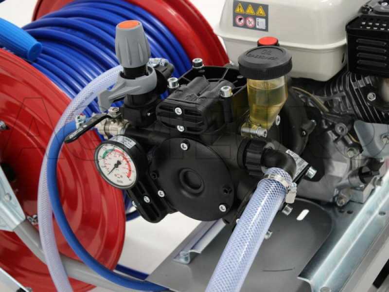 Kit motopompa irrorazione con carrello - Pompa Comet APS41 motore Honda GX160