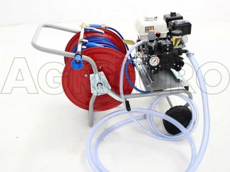 Kit motopompa irrorazione con carrello - Pompa Comet APS41 motore Honda GX160
