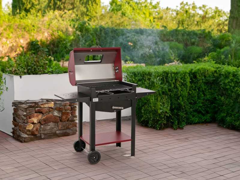 Seven Italy Eliseo Large - Barbecue in ferro artigianale a carbone - 67,5x37cm