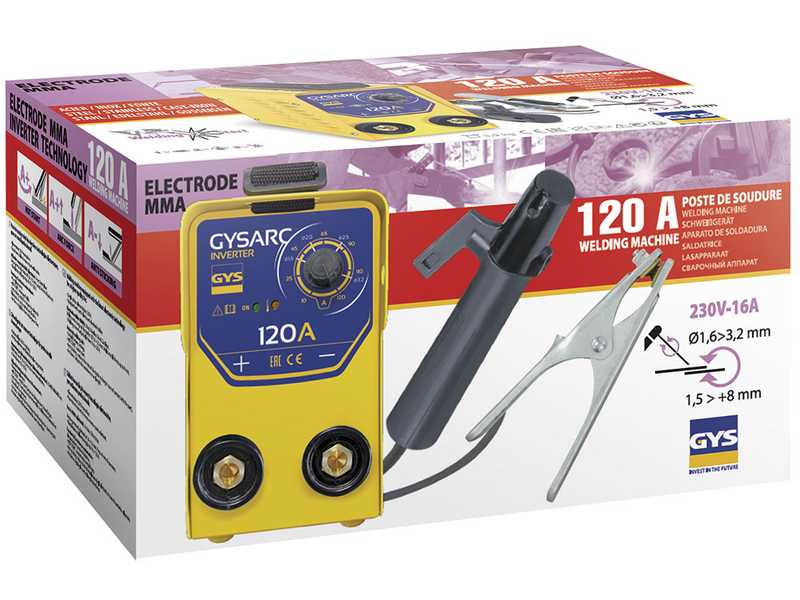GYS GYSARC 120 - Saldatrice Inverter (MMA) - corrente continua (DC)