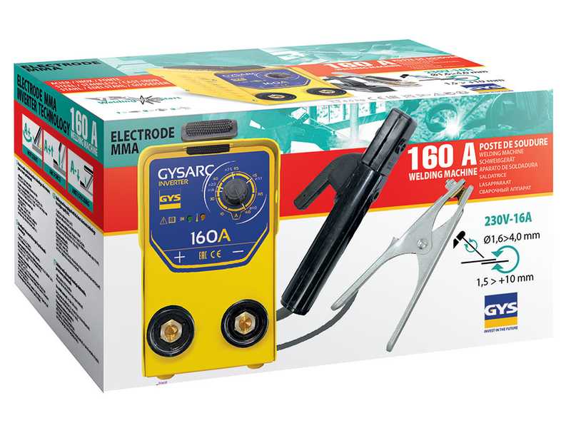 GYS GYSARC 160 - Saldatrice Inverter (MMA) - corrente continua (DC)
