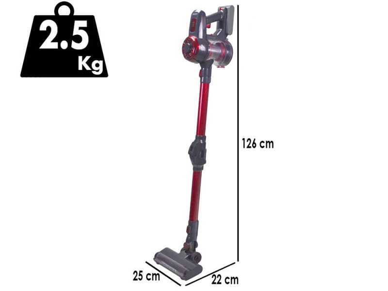 Beper P202ASP100 - Scopa elettrica ricaricabile - 2 in 1 - 22,2 V 2 Ah