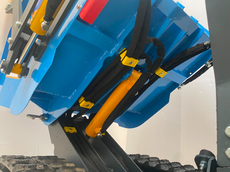 OUTLET - UTILIZZATO PER PROVA - Motocarriola EuroMech EM500L-Dump &amp; Shovel - Cassone dumper idraulico 500 kg con paletta