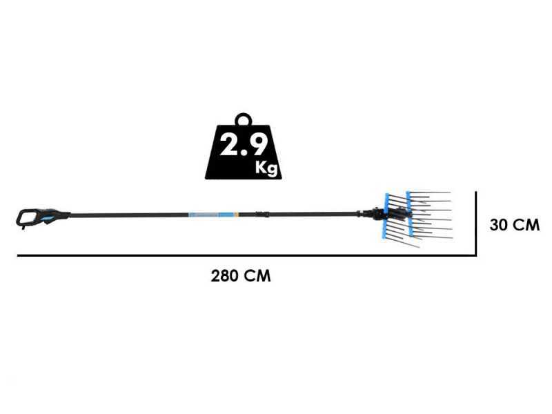 Campagnola Alice STAR ECO Plug-in - Asta in carbonio da 150-220 cm - Abbacchiatore elettrico